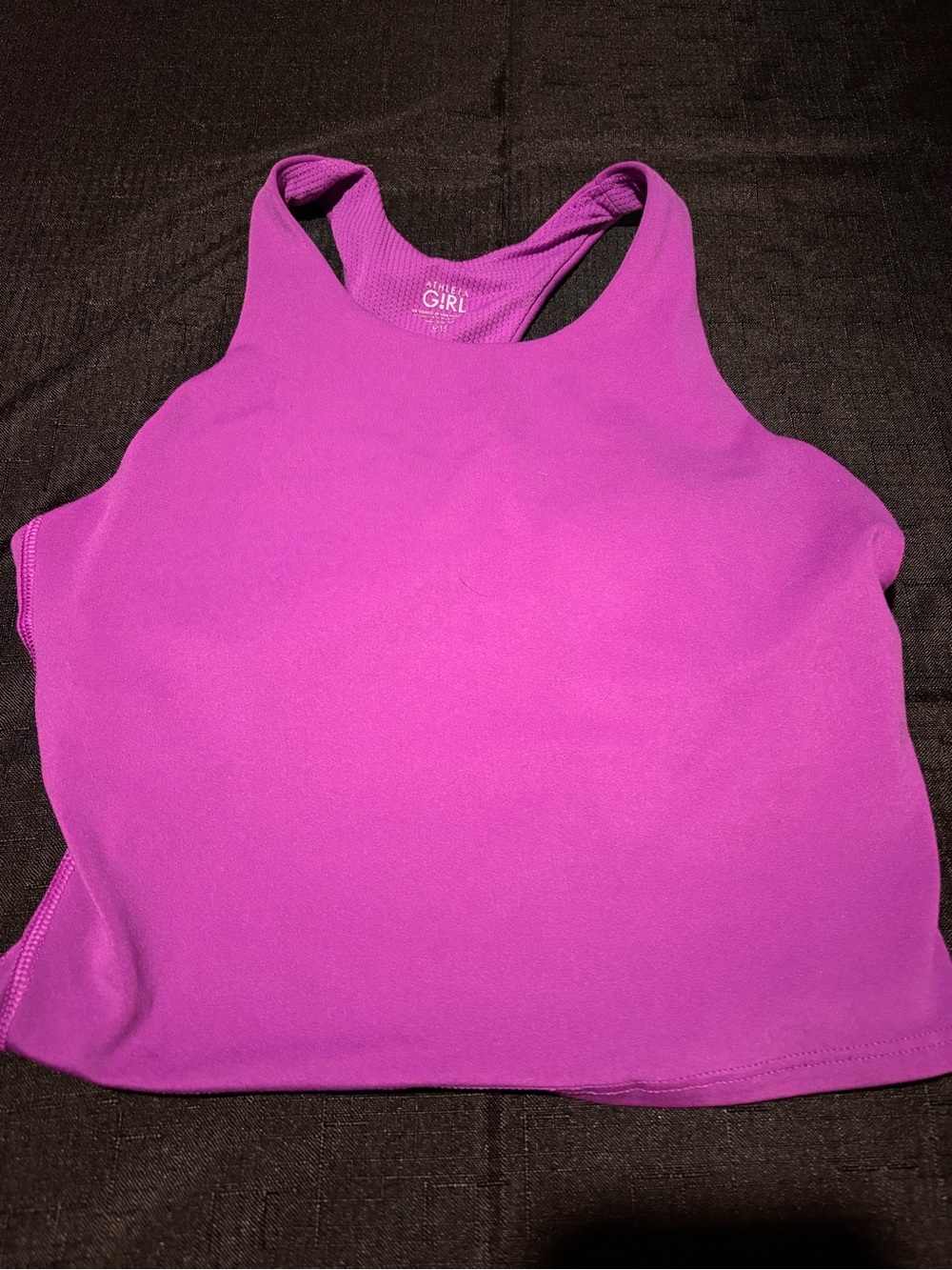 Athleta Girl Racerback Crop Top - Magenta